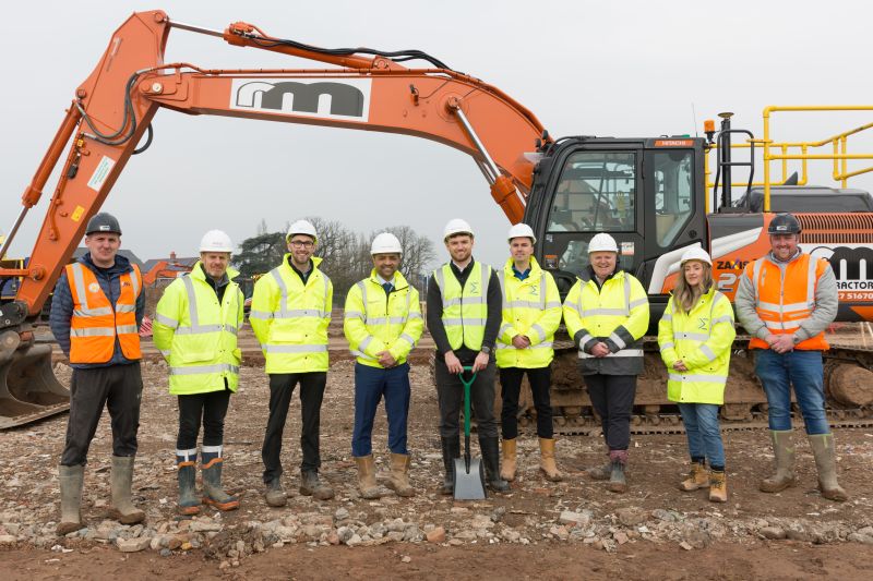 RM Contractors team with a digger