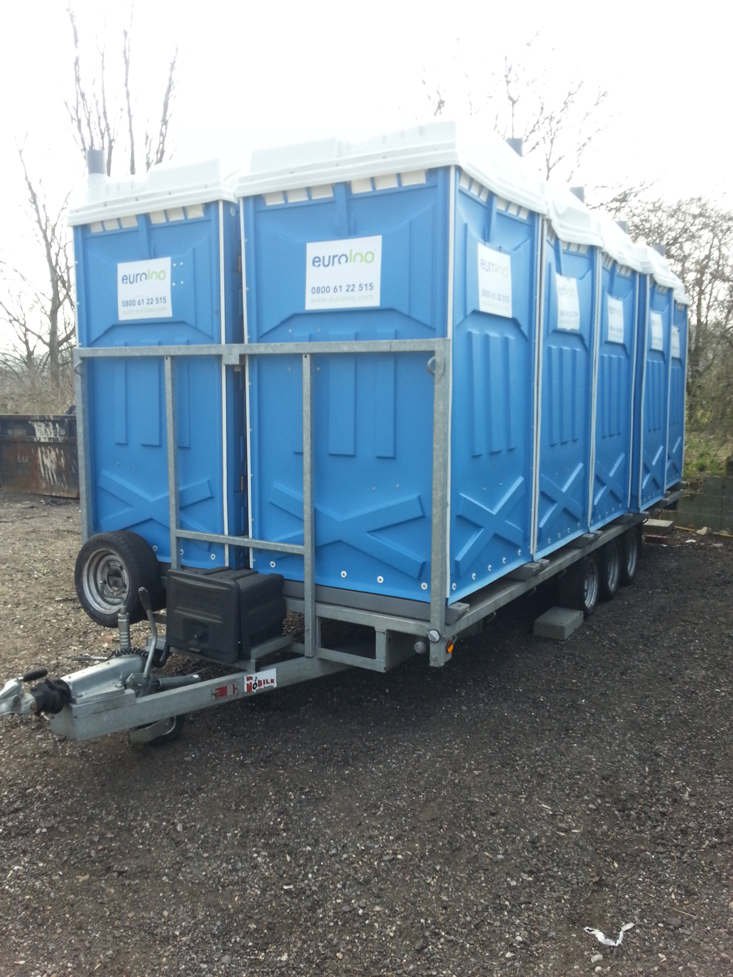 Emergency portable toilets
