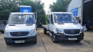 Modern portable toilet service vehicles