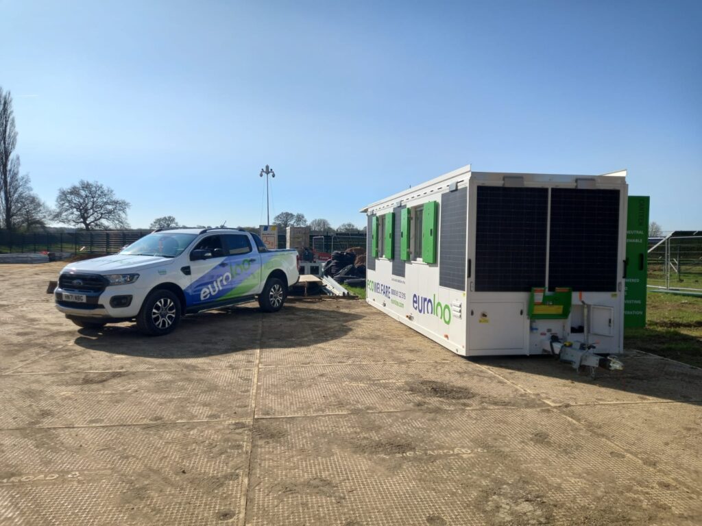 Euroloo Ecowelfare Unit At Solar Farm Construction Site