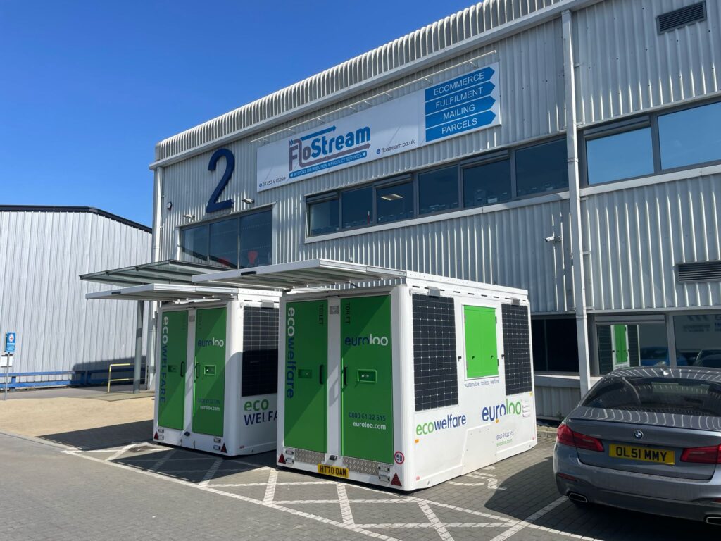 Euroloo Low-Emission Eco Welfare Units At Data Centre Construction Site