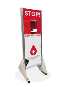 Free Standing Sanitizer Dispensing Unit - Nationwide Toilet Hire Sanitiser Dispensing Unit For Sale