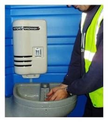 Portable toilet with Hot Water