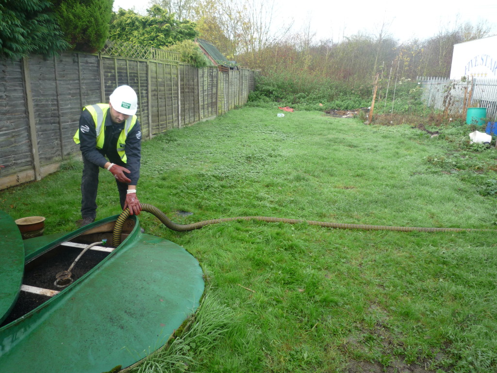 Annual septic tank empty