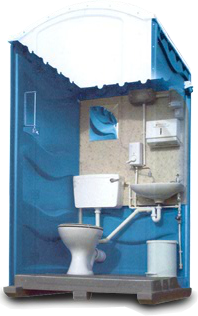 Mains Connected Portable Toilet - Nationwide Toilet Hire