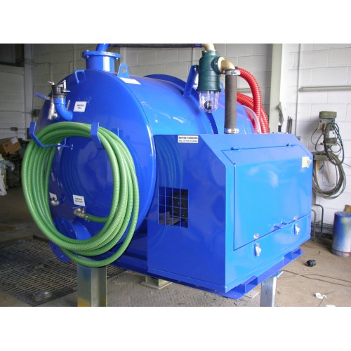 Portable toilet emptying tank