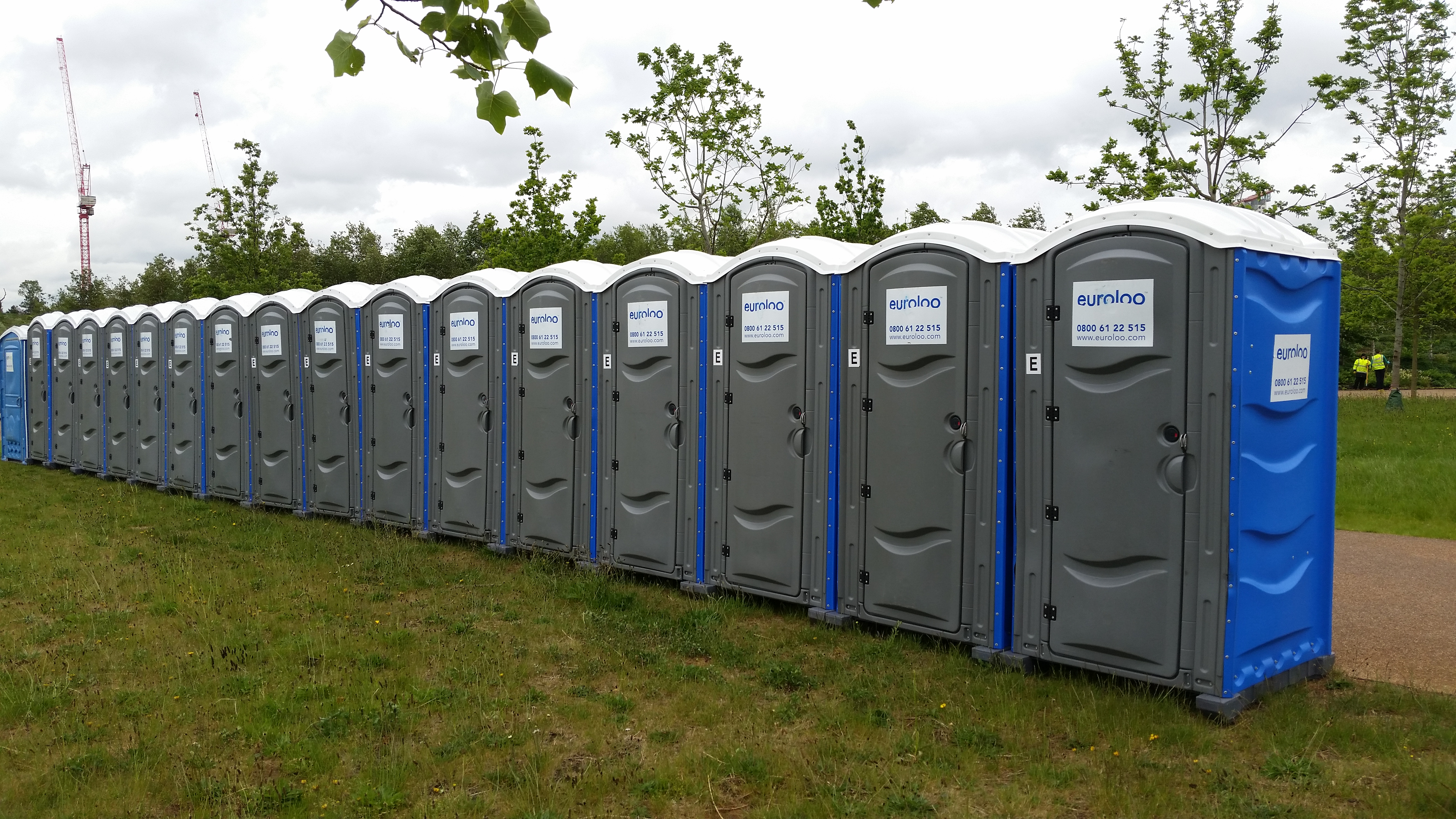 We can supply 1 - 1000 portable toilets