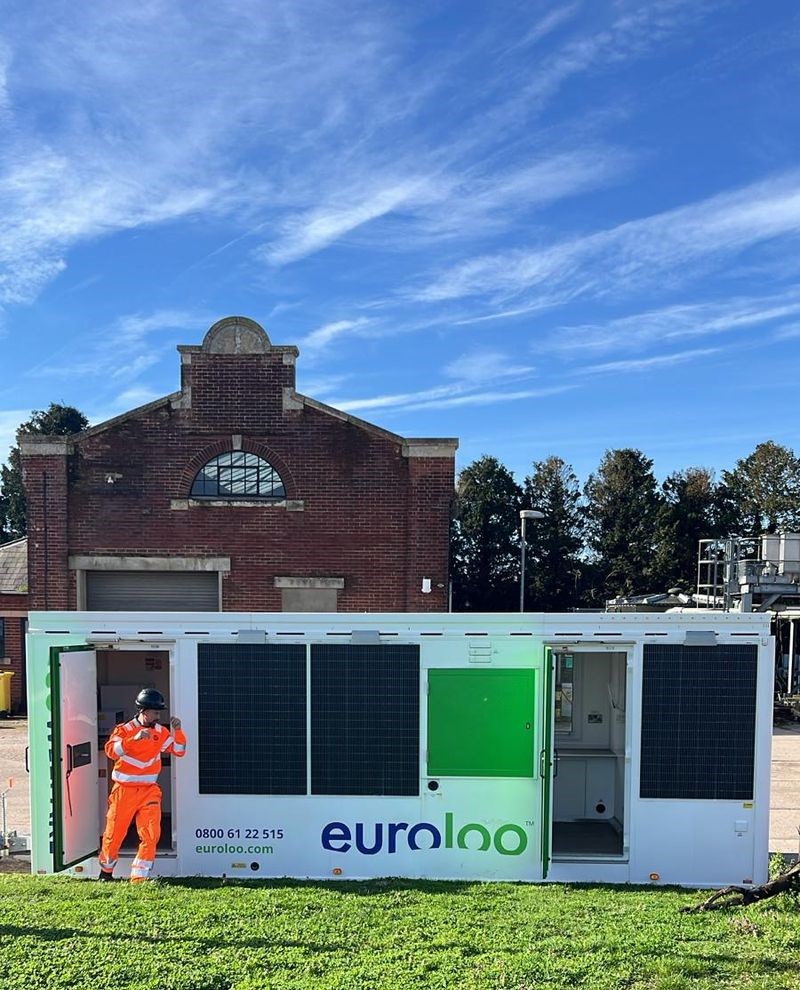 Temporary Welfare Units And Portable Toilets Supporting Amp8 Water Infrastructure And Utility Projects