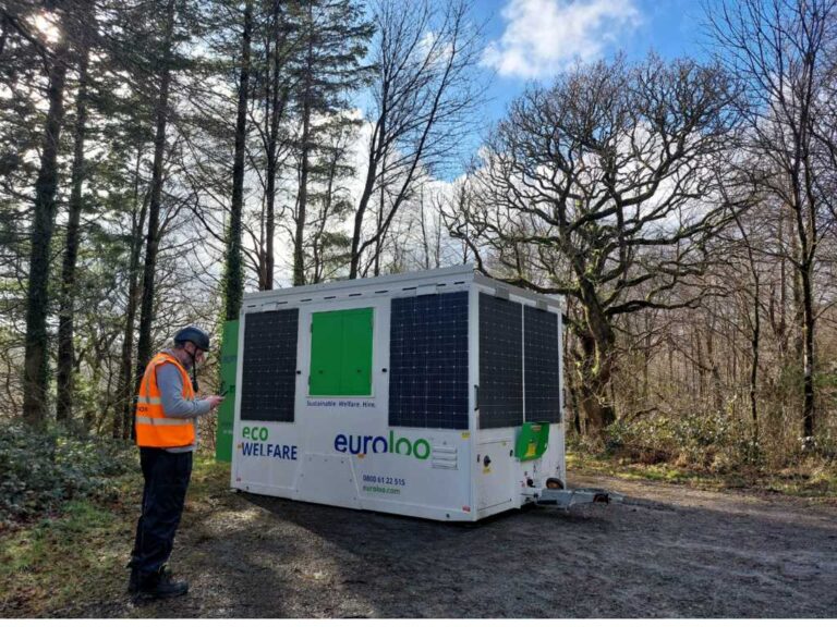 Euroloo Ecowelfare Unit Delivered To A Uk Solar Farm Construction Site