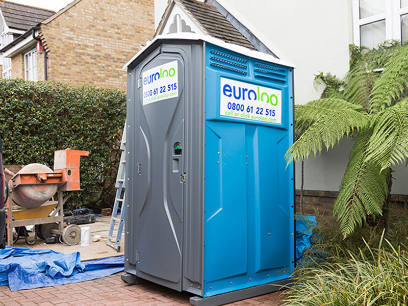 euroloo Chemical Portable Toilet Hire on site