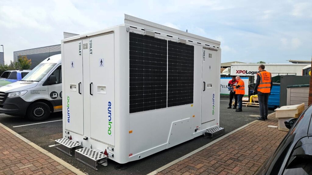Solar-Powered Toilet Block For Construction And Commercial Sites Across England.