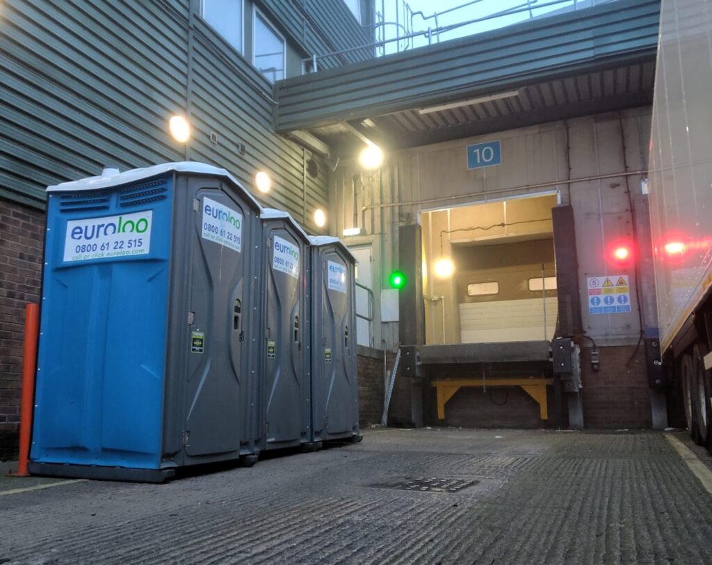 Warehouse Loading Bay With Dock Doors And Loading Dock Equipment