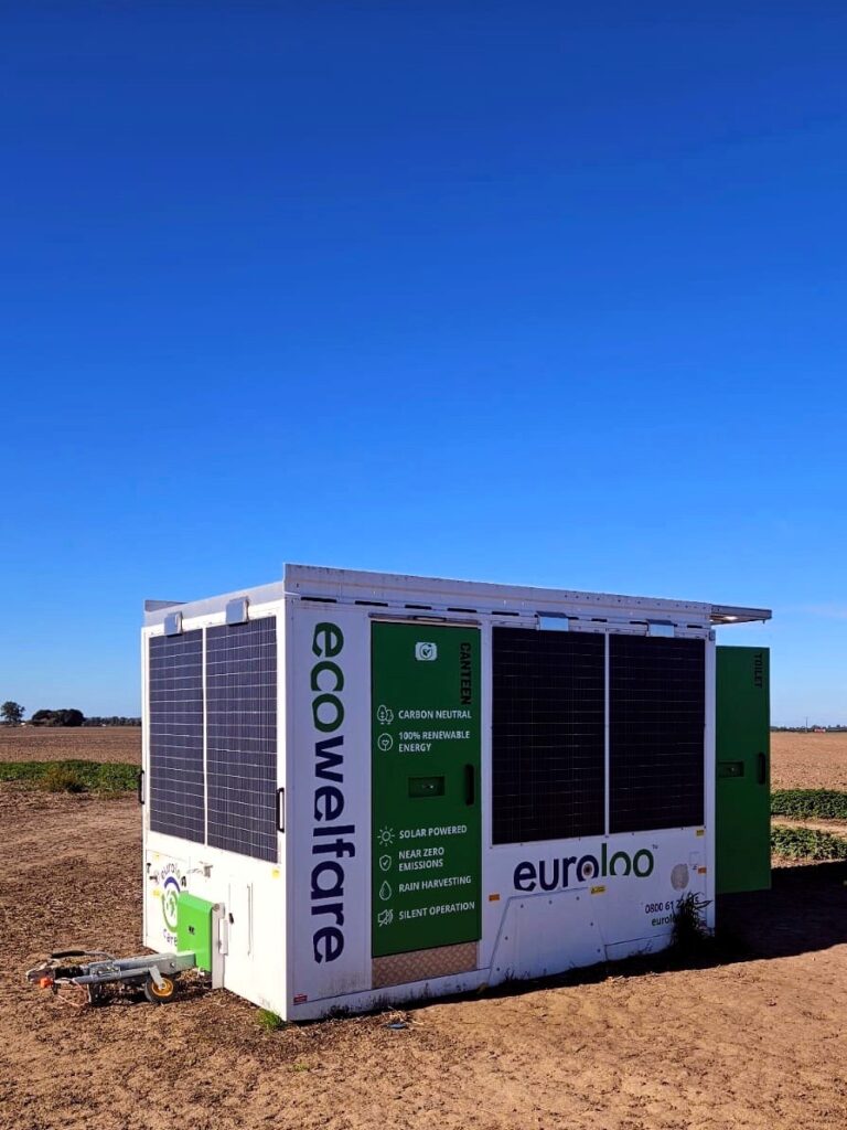 Battery Energy Storage System Site In The Uk Showing Early Works, Welfare Units And Construction Setup